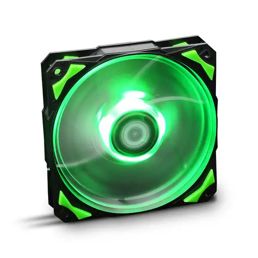 NOX Hummer H-Fan LED Carcasa del ordenador Ventilador 12 cm Negro, Verde, Blanco