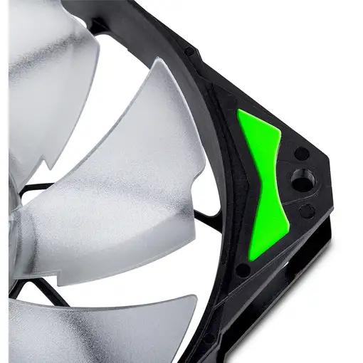 NOX Hummer H-Fan LED Carcasa del ordenador Ventilador 12 cm Negro, Verde, Blanco