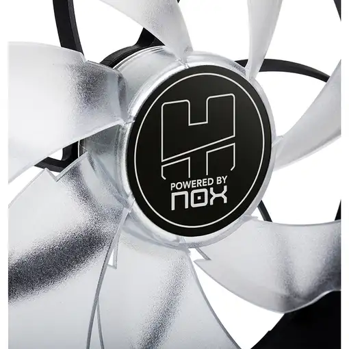 NOX Hummer H-Fan LED Carcasa del ordenador Ventilador 12 cm Negro, Verde, Blanco