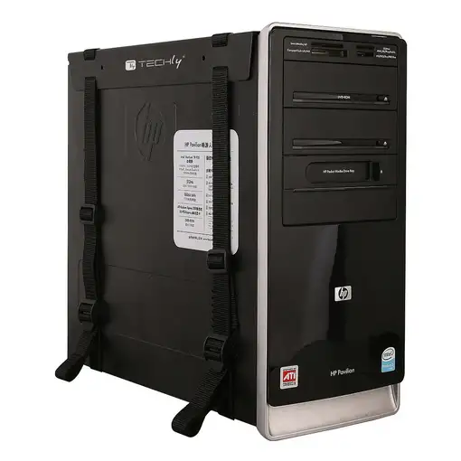 Techly ICA-CS 60 soporte de CPU Soporte de CPU para instalación en escritorio Negr