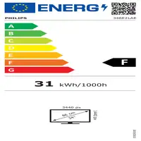 Philips E Line 346E2LAE/00 LED display 86,4 cm (34") 3440 x 1440 Pixeles Wide Quad