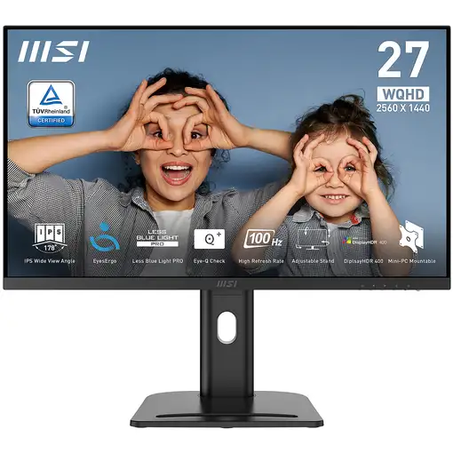 MSI Pro MP273QP E2 pantalla para PC 68,6 cm (27") 2560 x 1440 Pixeles Wide Quad HD