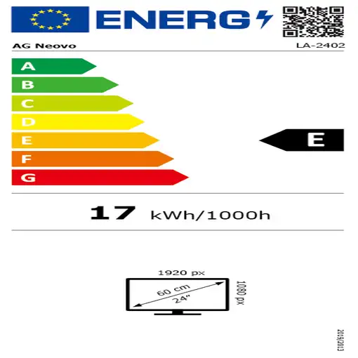 AG Neovo LA-2402 LED display 60,5 cm (23.8") 1920 x 1080 Pixeles Full HD LCD Negro
