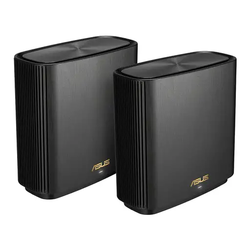 ASUS ZenWiFi AX (XT9) AX7800 2er Set Schwarz Tribanda (2,4 GHz/5 GHz/5 GHz) Wi-Fi
