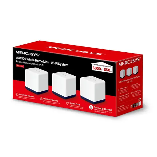 Mercusys Halo H50G (3-pack) Doble banda (2,4 GHz / 5 GHz) Wi-Fi 5 (802.11ac) Blanc