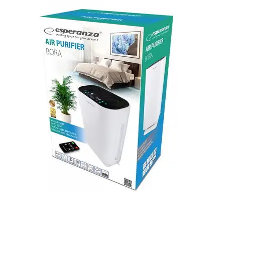 Esperanza EHP003 purificador de aire 50 m² 50 dB 43 W Negro, Blanco