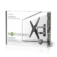 Nedis TVWM5530BK soporte para TV 106,7 cm (42") Plata, Negro