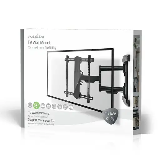 Nedis TVWM6550BK soporte para TV 2,03 m (80") Negro