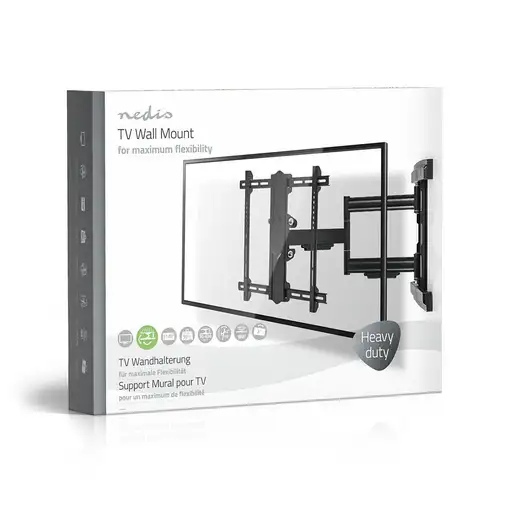 Nedis TVWM6550BK soporte para TV 2,03 m (80") Negro