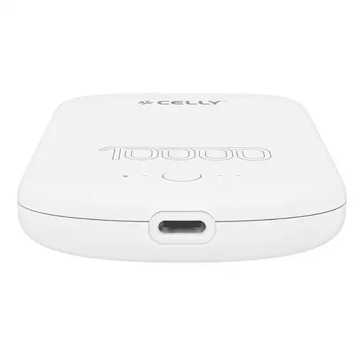 Celly MAGPB10000PROWH batería externa 10000 mAh Cargador inalámbrico Blanco