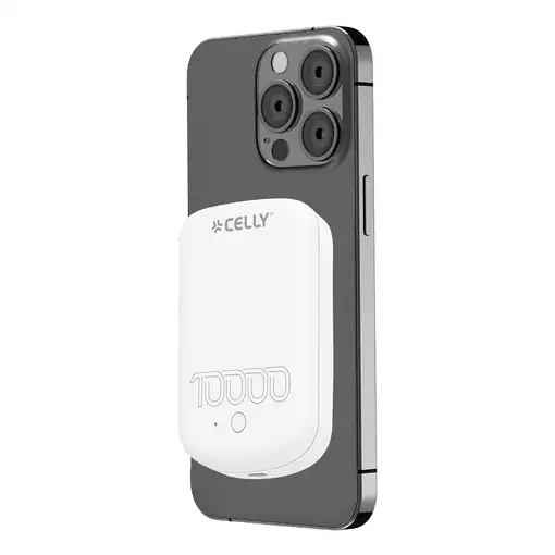 Celly MAGPB10000PROWH batería externa 10000 mAh Cargador inalámbrico Blanco
