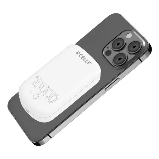 Celly MAGPB10000PROWH batería externa 10000 mAh Cargador inalámbrico Blanco