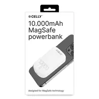 Celly MAGPB10000PROWH batería externa 10000 mAh Cargador inalámbrico Blanco