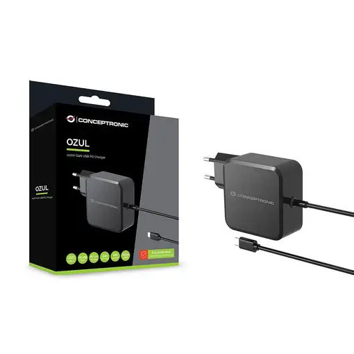 Conceptronic OZUL05BE cargador de dispositivo móvil Universal Negro Corriente alte