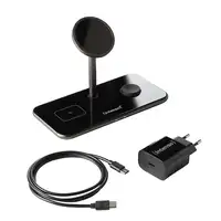 Intenso MB13 Auriculares, Smartphone, Reloj inteligente Negro USB Cargador inalámb