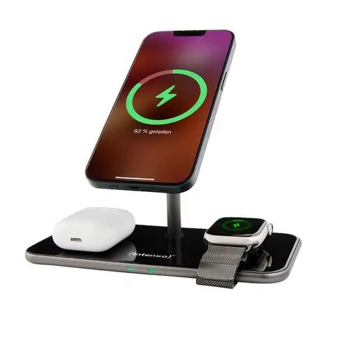 Intenso MB13 Auriculares, Smartphone, Reloj inteligente Negro USB Cargador inalámb