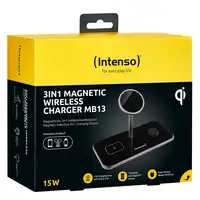 Intenso MB13 Auriculares, Smartphone, Reloj inteligente Negro USB Cargador inalámb