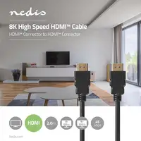 Nedis CVGL35000BK20 cable HDMI 2 m HDMI tipo A (Estándar) Negro
