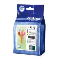Brother LC3213VAL cartucho de tinta 4 pieza(s) Original Negro, Cian, Magenta, Amar