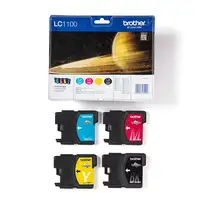 Brother LC1100VALBP cartucho de tinta 4 pieza(s) Original Negro, Cian, Magenta, Am