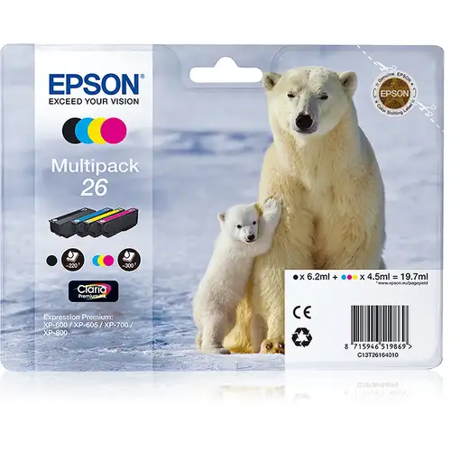 Epson Polar bear Multipack 26 4 colores