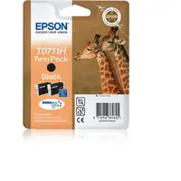 Epson Giraffe Doble juego de cartuchos Negro T0711H Tintas DURABrite Ultra