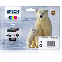 Epson Polar bear Multipack 26 4 colores (etiqueta RF)