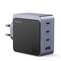 Ugreen Nexode S 100W 4-Port GaN Fast Charger EU gray Ordenador portátil, Teléfono