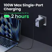 Ugreen Nexode S 100W 4-Port GaN Fast Charger EU gray Ordenador portátil, Teléfono