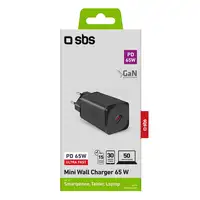 SBS TETRGAN1C65W cargador de dispositivo móvil Auriculares, Auriculares, Portátil,