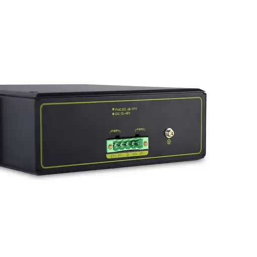 Digitus Conmutador PoE de red Gigabit Ethernet de 4 puertos, industrial, no gestio