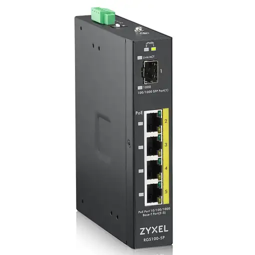 Zyxel RGS100-5P No administrado L2 Gigabit Ethernet (10/100/1000) Energía sobre Et
