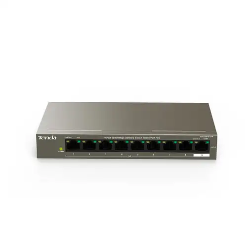 Tenda TEF1109P-8-63W No administrado Fast Ethernet (10/100) Energía sobre Ethernet