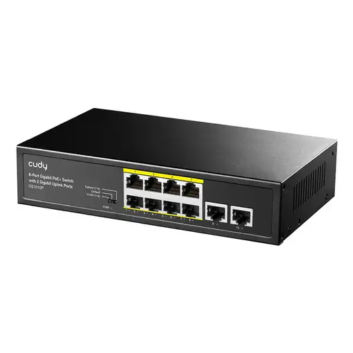 Cudy GS1010P switch Gigabit Ethernet (10/100/1000) Energía sobre Ethernet (PoE) Mo