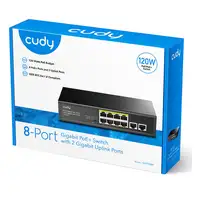 Cudy GS1010P switch Gigabit Ethernet (10/100/1000) Energía sobre Ethernet (PoE) Mo