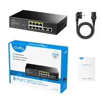 Cudy GS1010P switch Gigabit Ethernet (10/100/1000) Energía sobre Ethernet (PoE) Mo