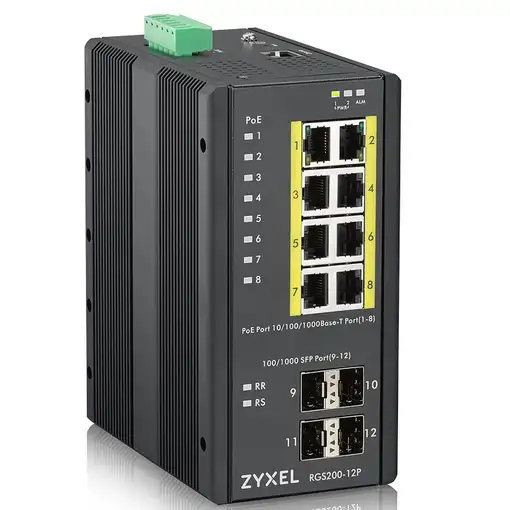 Zyxel RGS200-12P Gestionado L2 Gigabit Ethernet (10/100/1000) Energía sobre Ethern