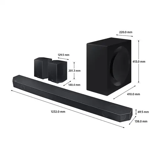 Samsung HW-Q990D Negro 11.1.4 canales 656 W
