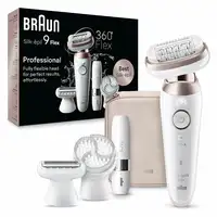 Braun Silk-épil 9 Flex 9-360 3D 40 pinzas Rosa, Blanco