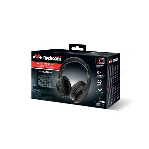 Meliconi Hp Flash Evo Auriculares Inalámbrico y alámbrico Diadema Música Bluetooth