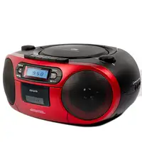 Aiwa BBTC-550RD Reproductor de CD portátil Negro, Rojo