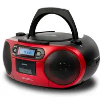 Aiwa BBTC-550RD Reproductor de CD portátil Negro, Rojo