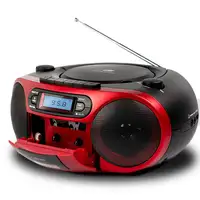 Aiwa BBTC-550RD Reproductor de CD portátil Negro, Rojo