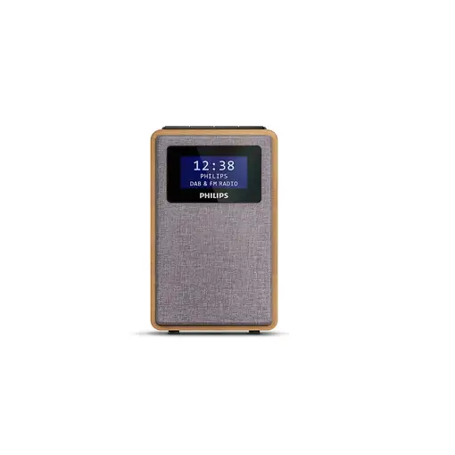Philips TAR5005/10 radio Reloj Digital Gris, Madera