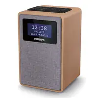 Philips TAR5005/10 radio Reloj Digital Gris, Madera