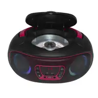 Denver TCL-212BT PINK Reproductor de CD portátil Negro, Rosa