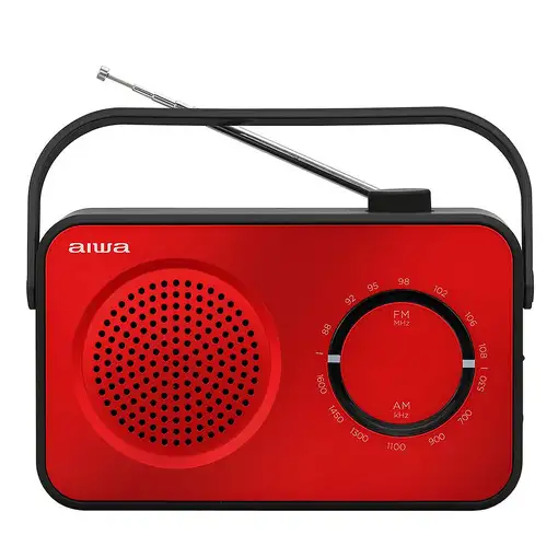 Aiwa R-190RD radio Portátil Analógica Negro, Rojo