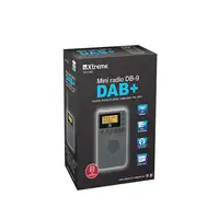 Xtreme Mini Radio DB-9 DAB+ Portátil Analógico y digital Negro
