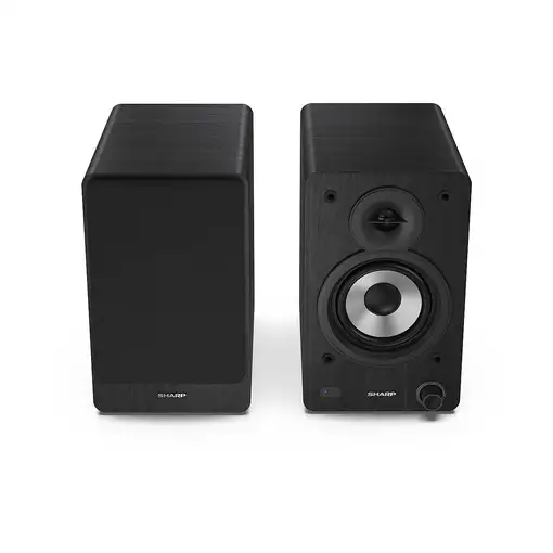 Sharp Bookshelf Speakers De 2 vías Negro Inalámbrico y alámbrico 60 W