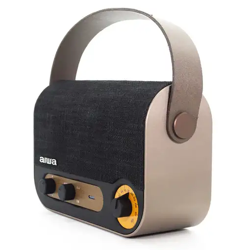 Aiwa RBTU-600 altavoz portátil o de fiesta Altavoz monofónico portátil Beige, Negr
